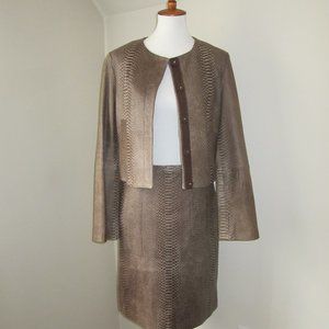 BCBGmaxazaria Snake print leather set